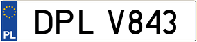 Trailer License Plate